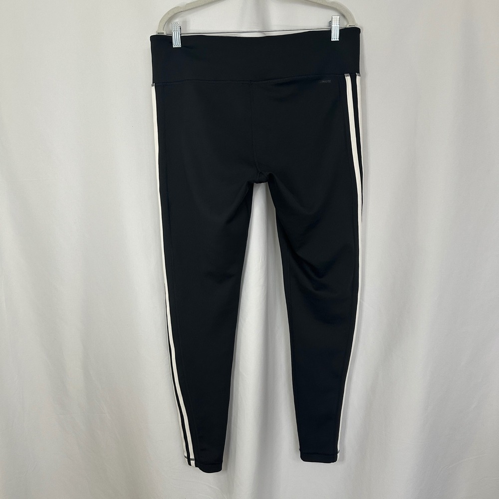Adidas Training Leggings 3-Stripe Climalite Athletic‎ Black Womens XL - Picture 5 of 12